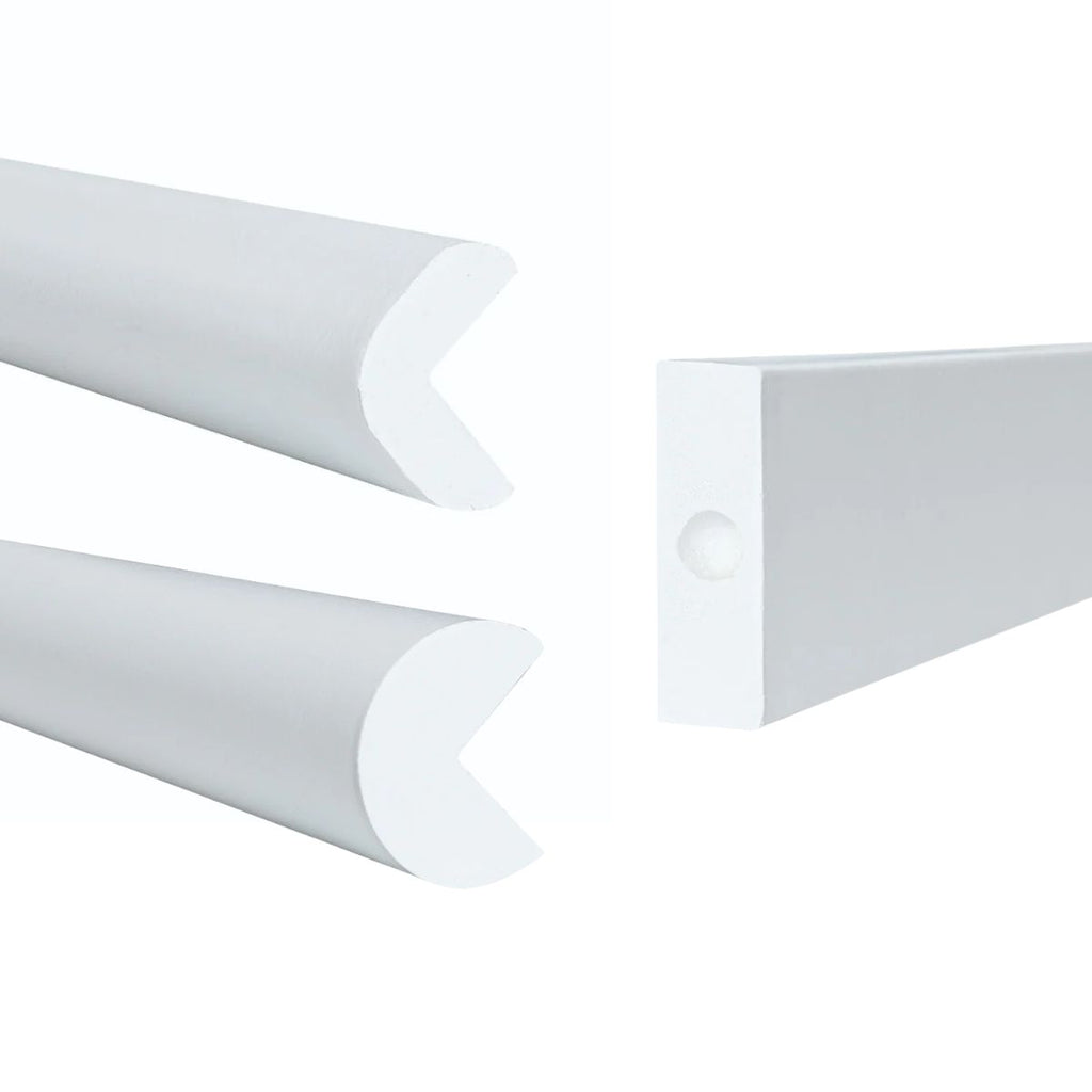 White Foam Self-Adhesive Impact Protectors - 1m Long