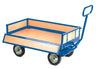turntable truck with wood panel sides