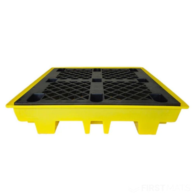 4-Drum Low-Profile Bunded Spill Pallet