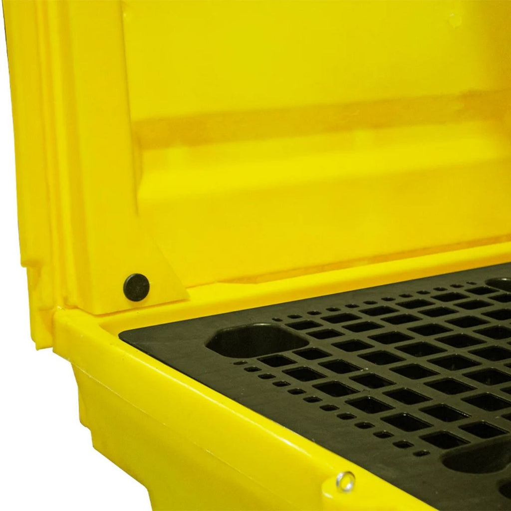 Eco 4 Drum Hard Covered Lockable Spill Pallet
