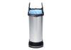 50L Butterfly Lid Pedal Bin with Metallic Finish Open Lid with bag