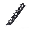 Black mat tile edge piece