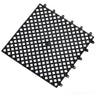Black interlocking PVC mat tile
