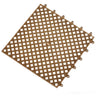 Brown interlocking PVC mat tile