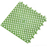 Green interlocking PVC mat tile