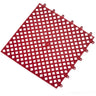 Red interlocking PVC mat tile