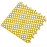 Yellow interlocking PVC mat tile