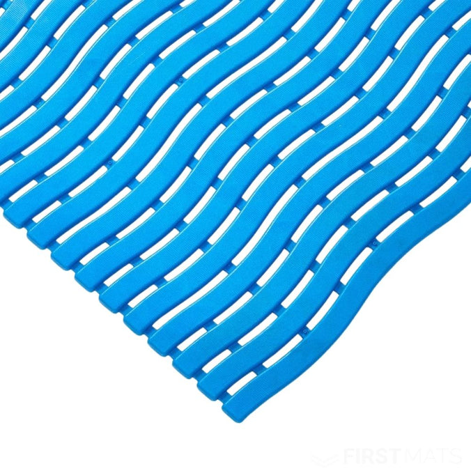 Aqua-Step Duckboard Matting Blue Corner Swatch