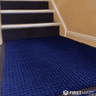 Blue Aquaprotect Mat at the bottom of stairs