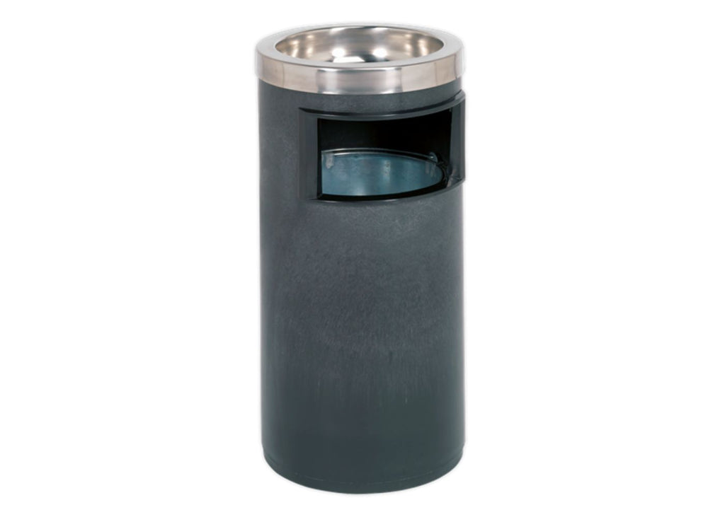 Basic Metal Cigarette and Litter Bin