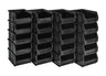 Black Recycled TC Small Parts Bins  - TC Stack