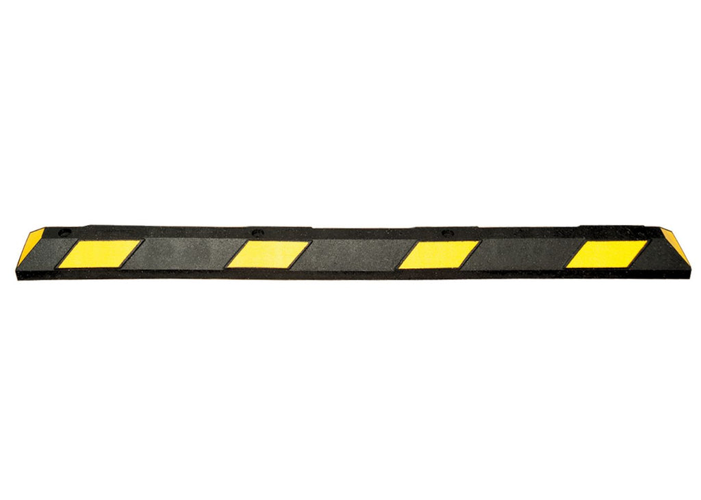 Black and Yellow Rubber Parking Stops 180cm