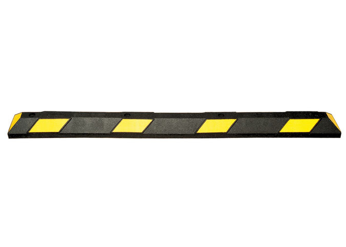 Black and Yellow Rubber Parking Stops 180cm