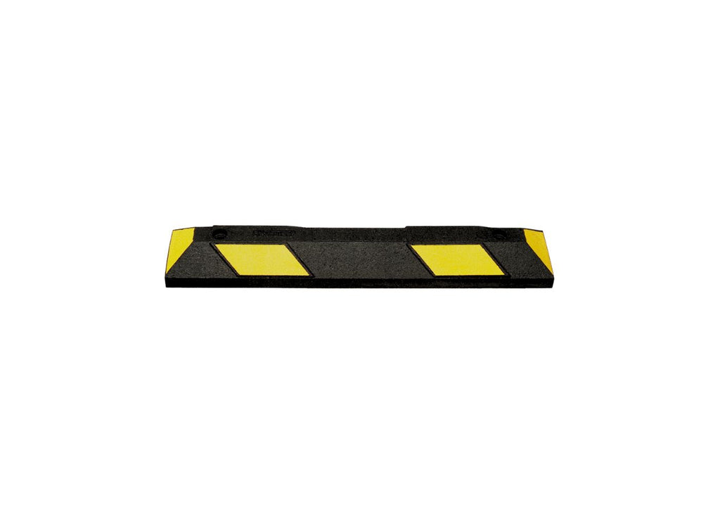 Black and Yellow Rubber Parking Stops 90cm