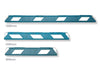 Blue and White Rubber Parking Stops (90cm, 120cm, 180cm)