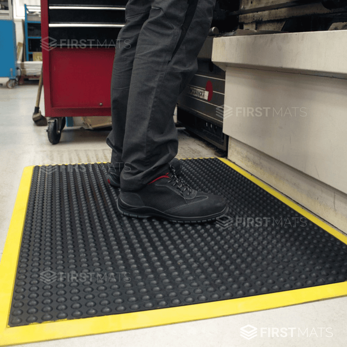 Bubble-Top Rubber Anti-Fatigue Mat