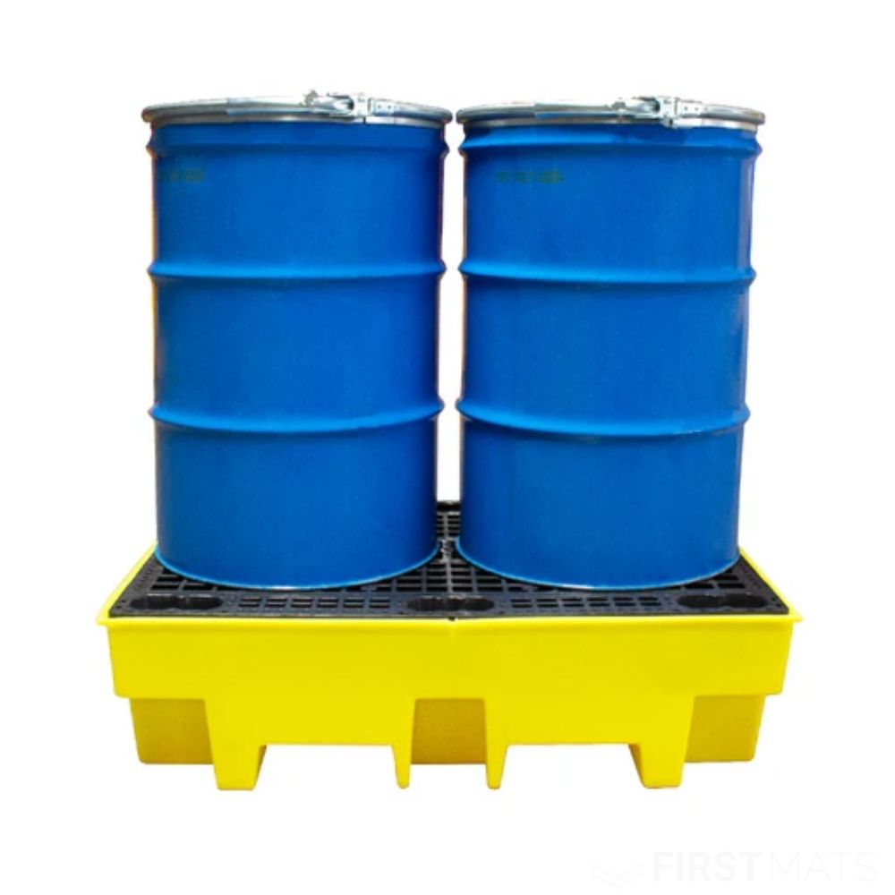Bunded Spill Pallet for 2 x 205Ltr Drums
