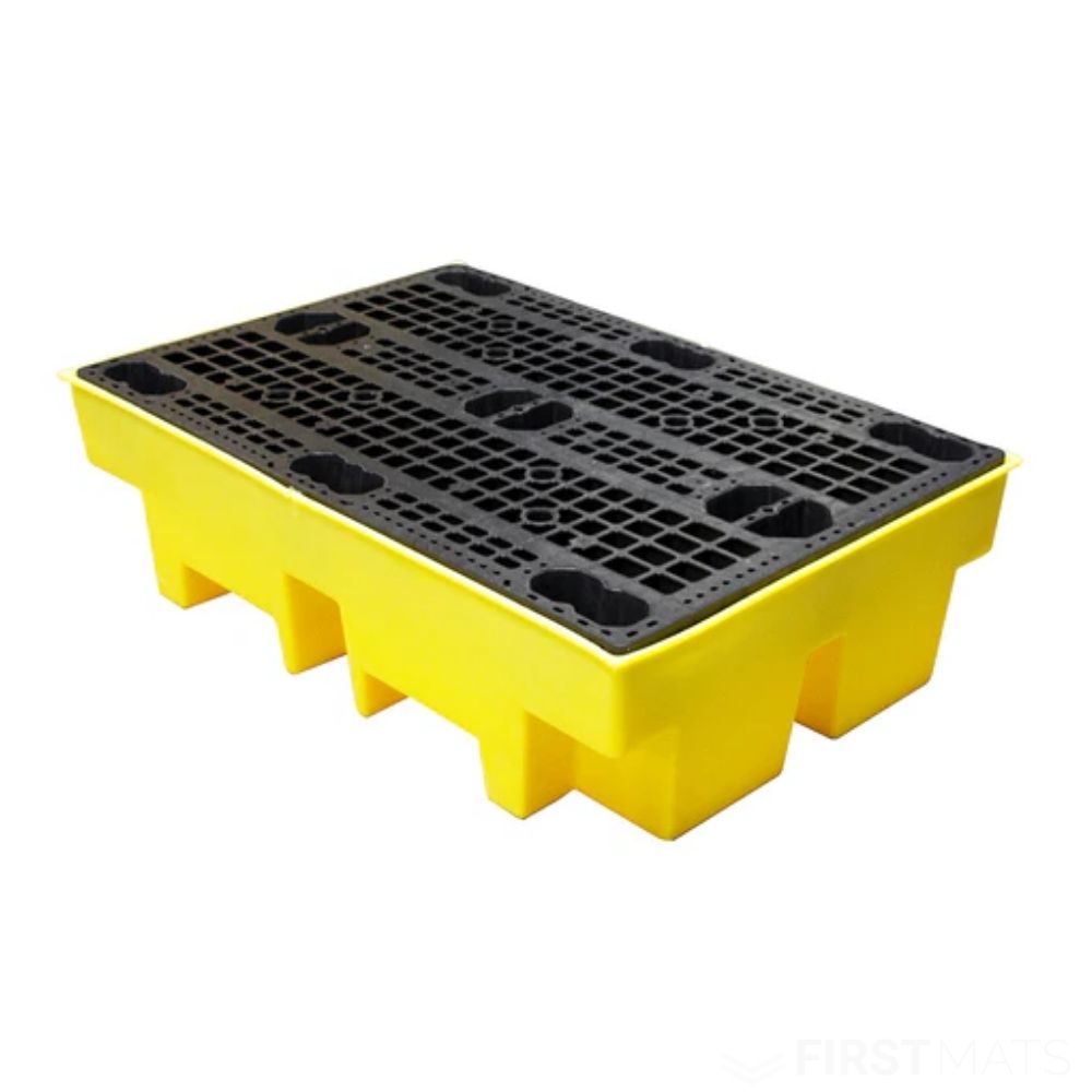 Bunded Spill Pallet for 2 x 205Ltr Drums