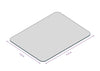 Polycarbonate Office Chair Mats (Straight Edge) - For Carpet Floors