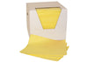 Chemical absorbent pads boxed