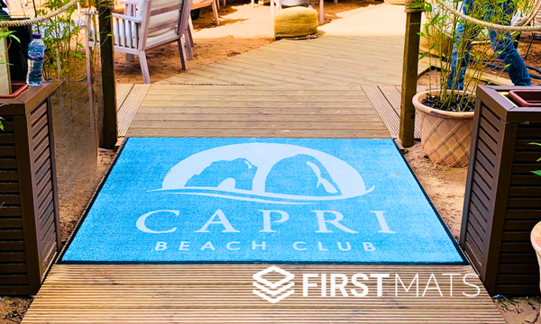 Logo mat installation example