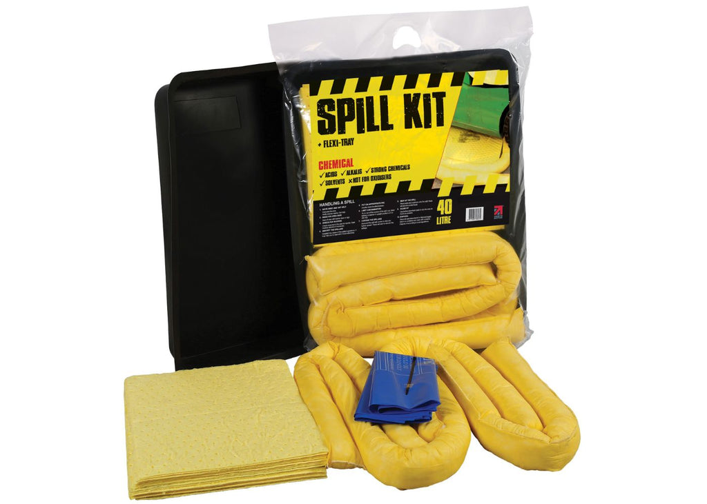 Chemical Spill Kits with Flexi-Trays 40 Litres (6112357286059)