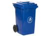 Colour Coded Recycling Bins 80L Wheelie Bins - Blue