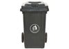Colour Coded Recycling Bins 80L Wheelie Bins - Dark Grey
