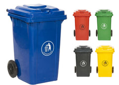 Colour Coded Recycling Bins 80L Wheelie Bins