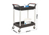 Deep Tray Shelf Trolleys - 2 Trays - With Dimensions