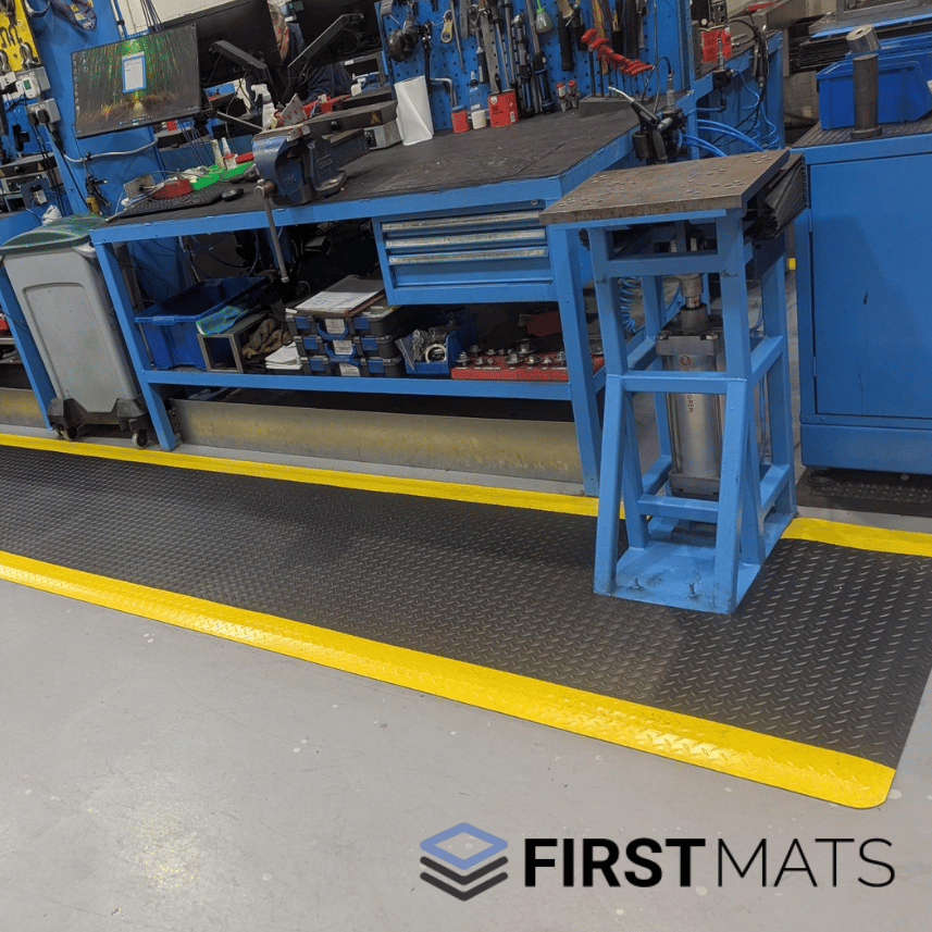 Racking Mats Heavy-Duty Vinyl-Top Industrial Anti-Fatigue Mat - Custom Size