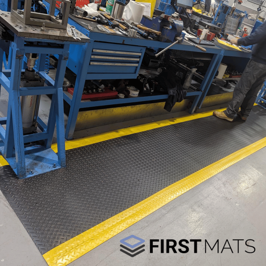 Diamond Foam Heavy-Duty Vinyl-Top Fatigue Matting