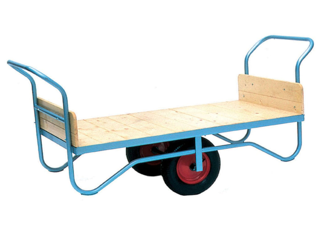 Double-Handle Welded Steel Balance Trolley with Pneumatic Wheels - 500kg Capacity (6536175681707)