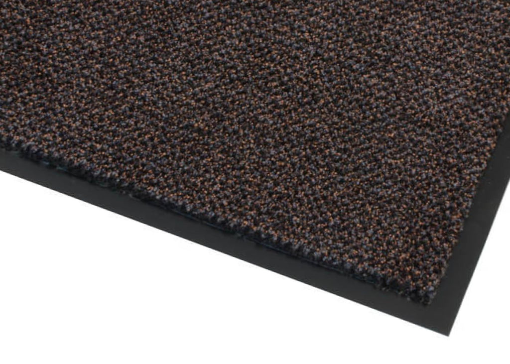 Dura-Plush Flame Retardant Door Mat - Grey & Brown