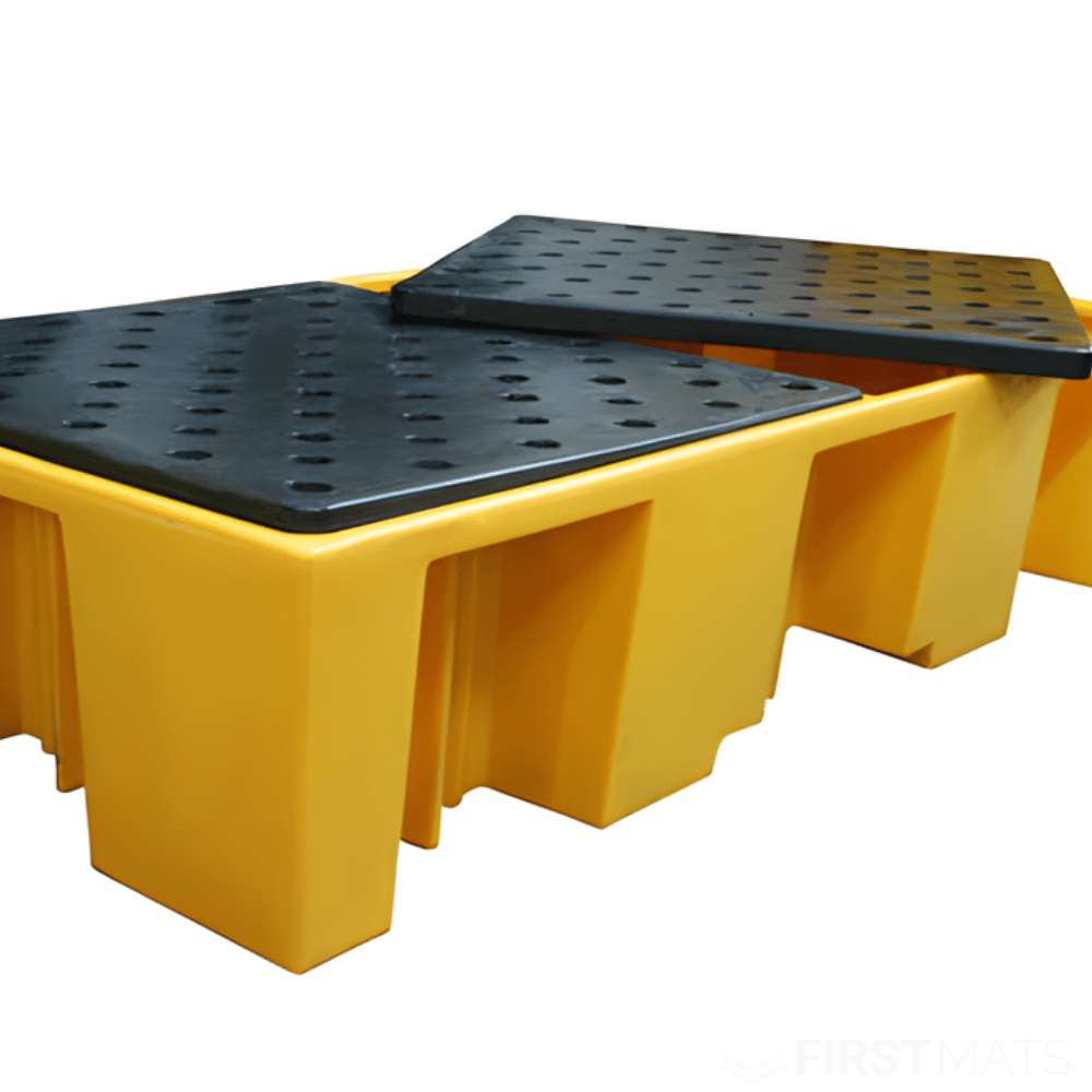 Double IBC Bund Pallet with Removable Deck