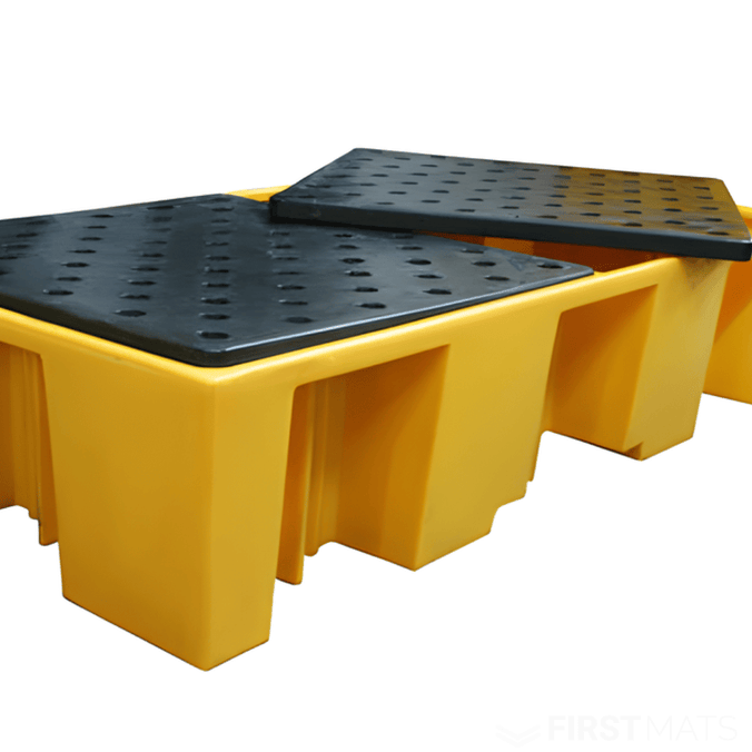 Double IBC Bund Pallet with Removable Deck