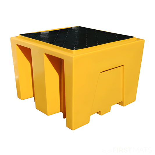 Single IBC Bund Pallet with Removable Deck