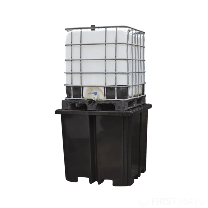 Single IBC Bund Pallet with 4-Way Forklift Access