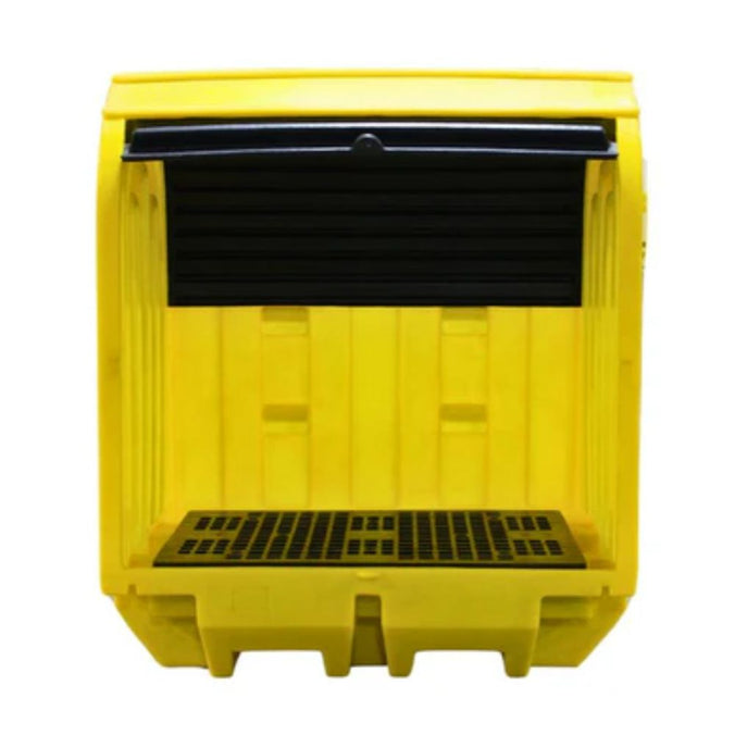 Eco 2 Drum Hard Covered Lockable Spill Pallet - Front View