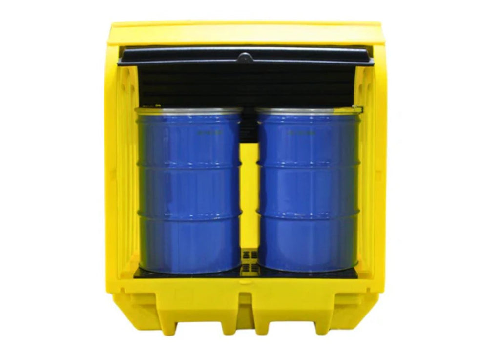 Eco 2 Drum Hard Covered Lockable Spill Pallet
