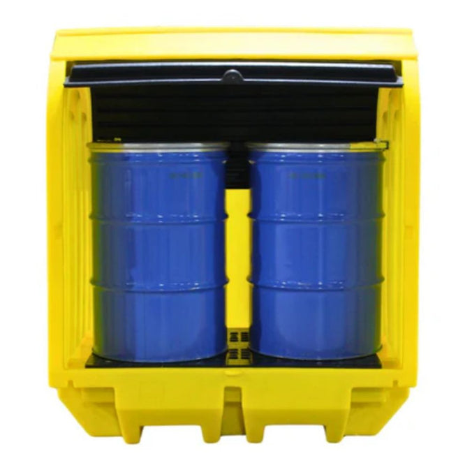 Eco 2 Drum Hard Covered Lockable Spill Pallet
