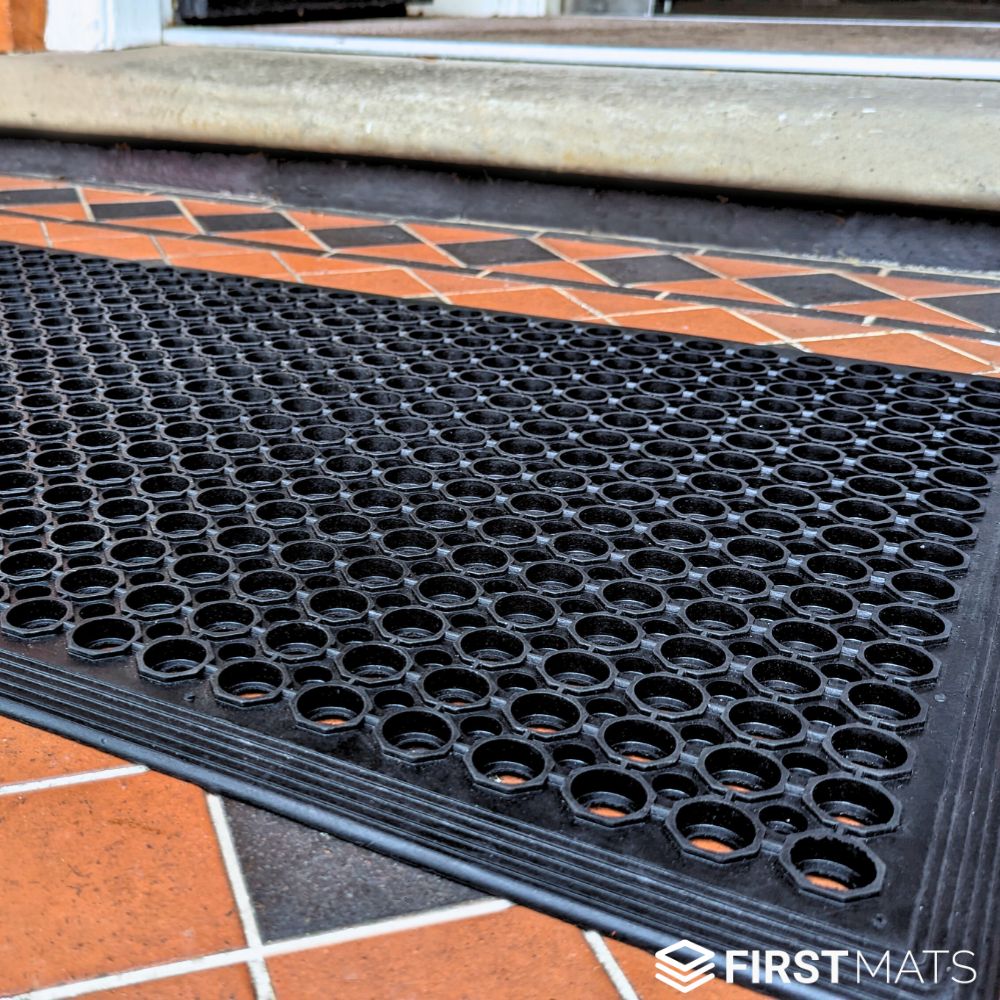 EntraGuard Rubber Door Mat with Holes