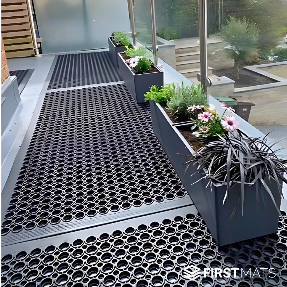 EntraGuard Rubber Door Mat with Holes