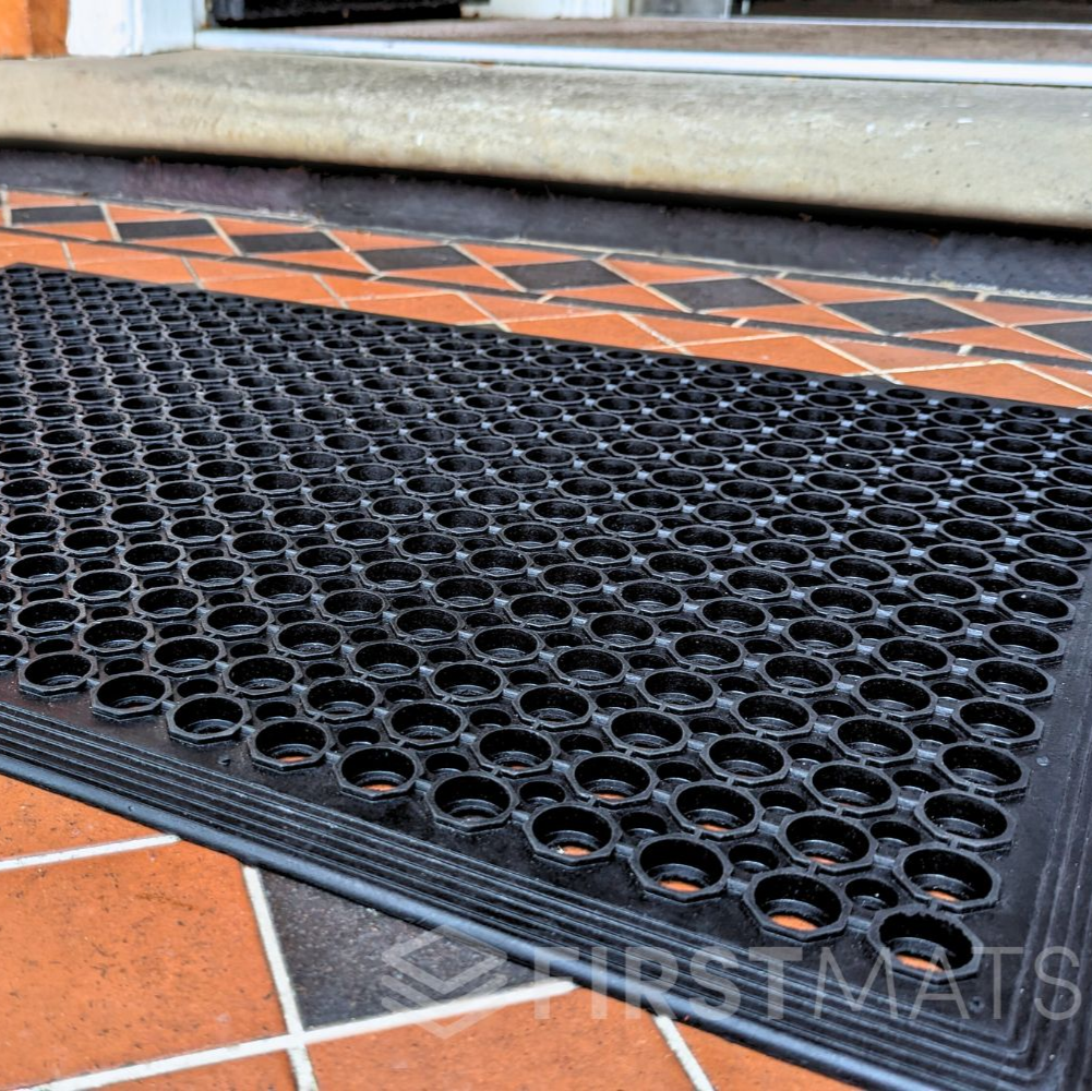 EntraGuard Rubber Door Mat with Holes