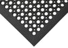 EntraGuard Rubber Door Mat with Holes - Corner Swatch
