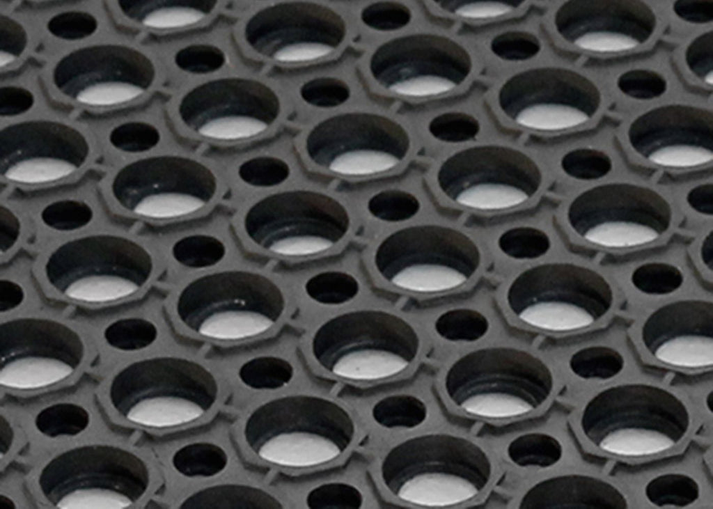 EntraGuard Rubber Door Mat with Holes First Mats UK