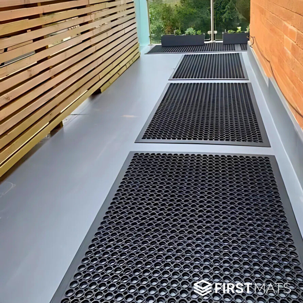 EntraGuard Rubber Door Mat with Holes