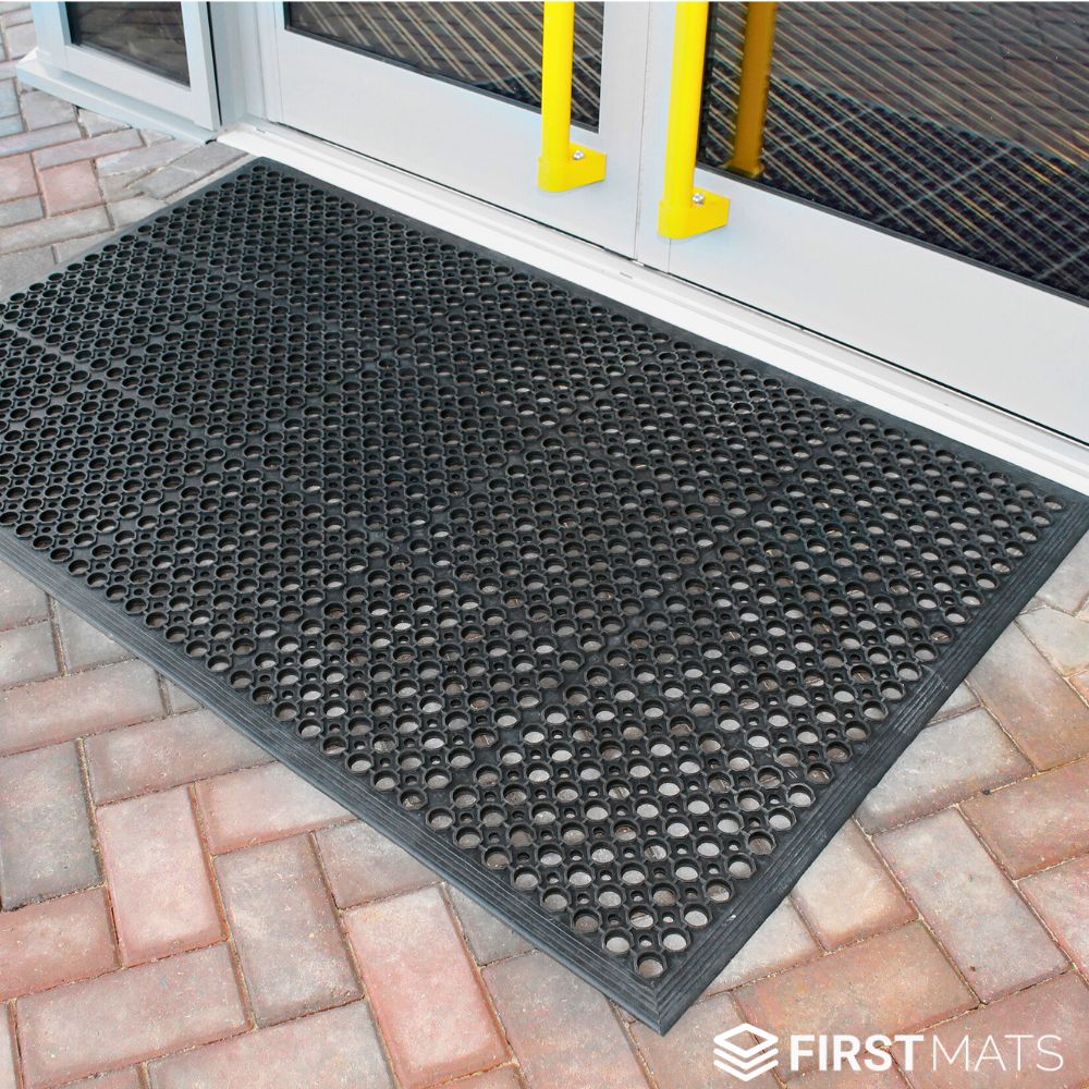 EntraGuard Rubber Door Mat with Holes