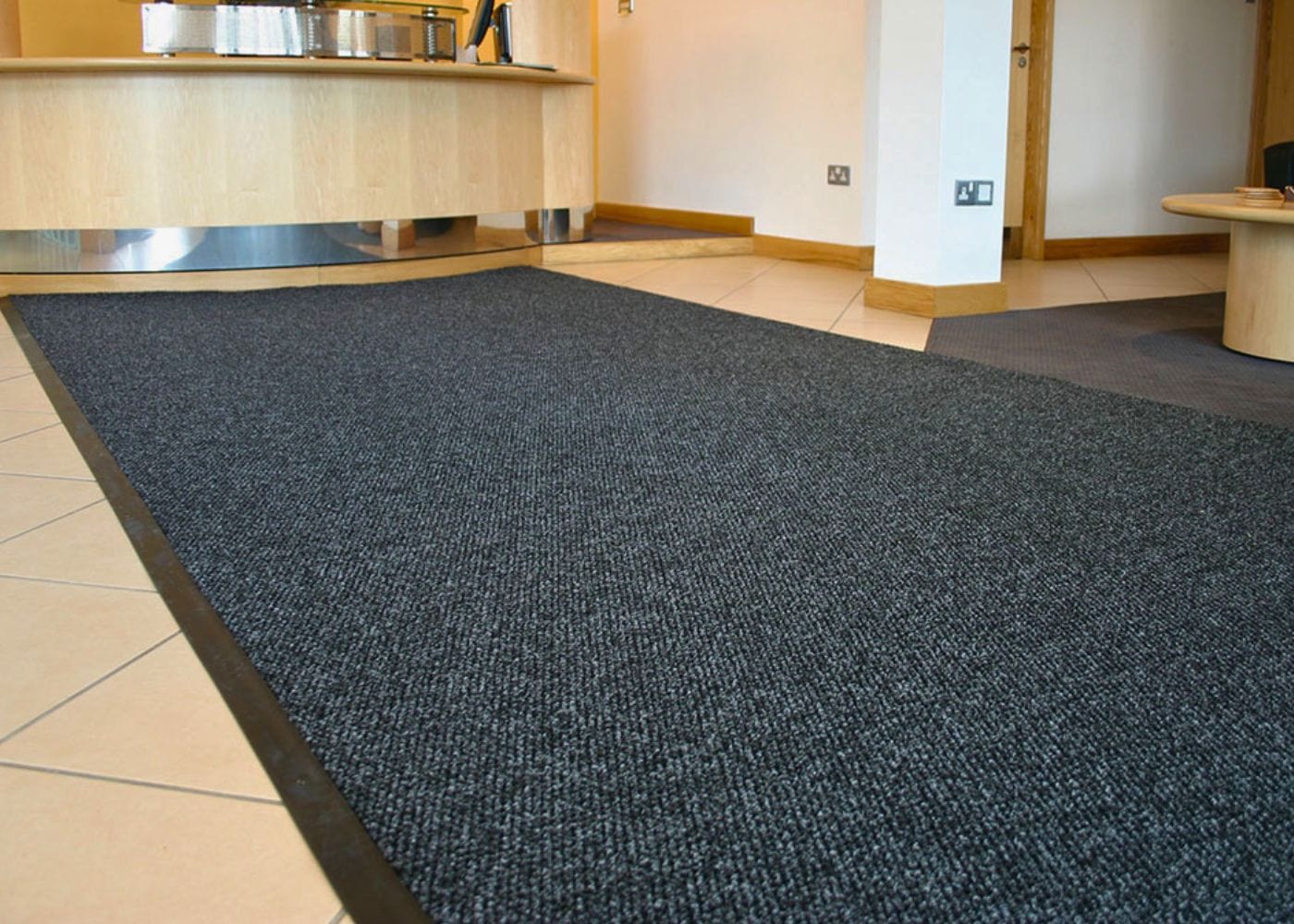 EntraMat Needle Punch Barrier Matting Roll (1m and 2m widths) - Charcoal