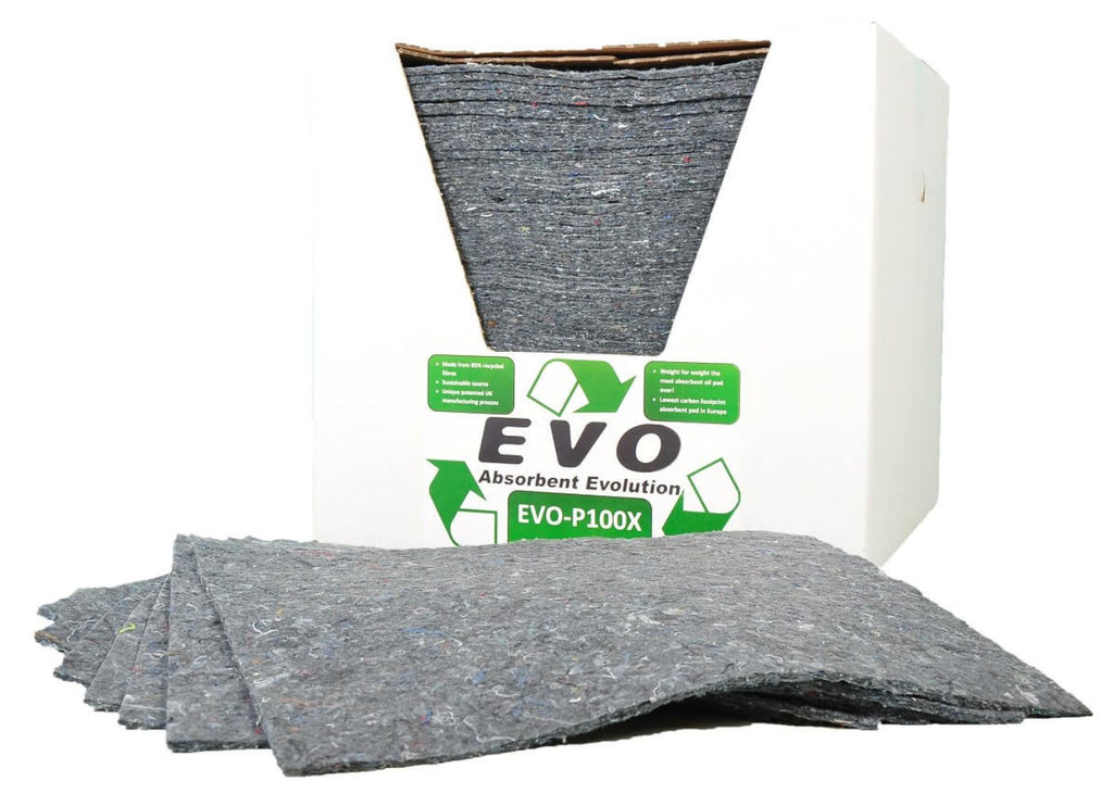 evo oil absorbent pads 100 pcs (4376955256867)